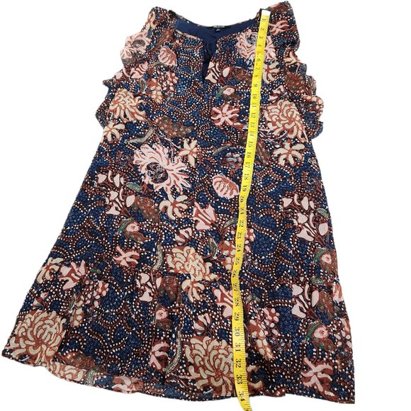 Madewell bohemian chiffon Dress with Flutter Sleeve Slip Dress Size S - Picture 6 of 7